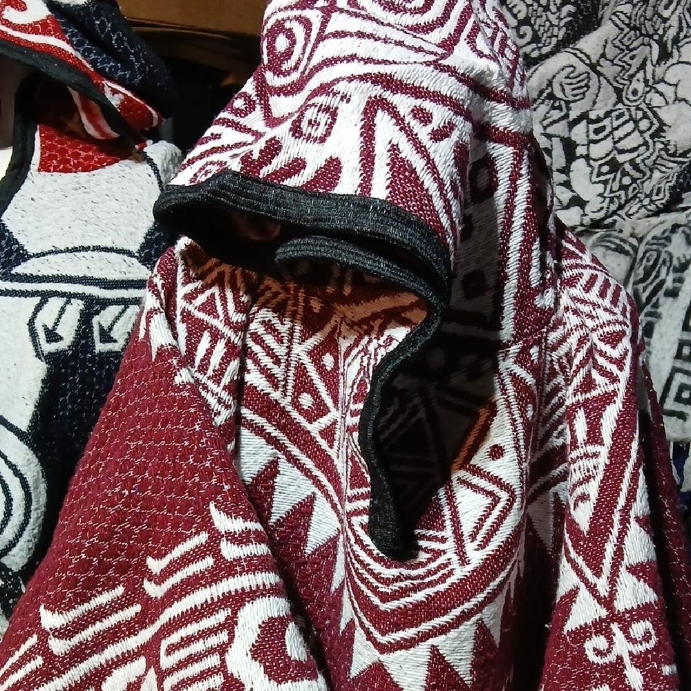 MEXICANA Red and White Patterned Jacket - Picture 4 of 5